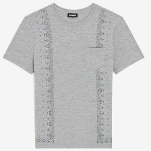 NEW!!! Gray Bandana Border Graphic T-Shirt